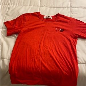 Comme Des Garçon Double Red Heart